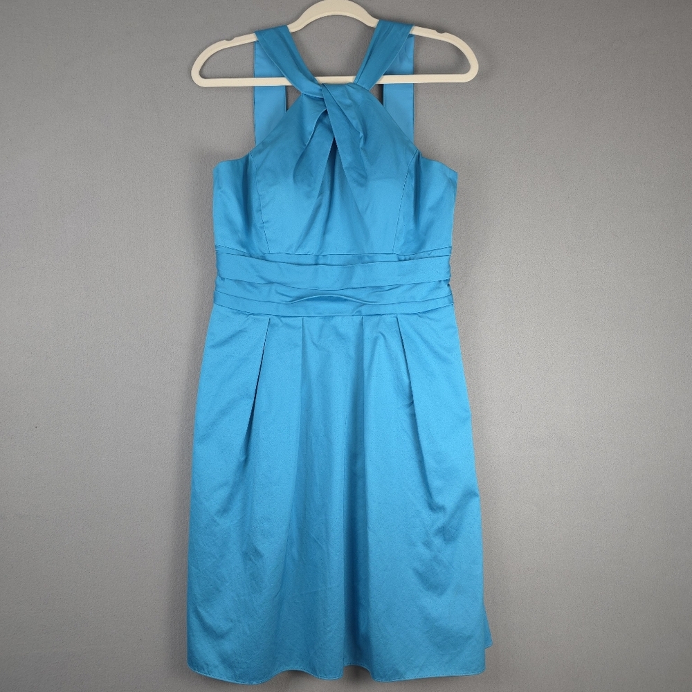 Davids Bridal Blue Dress Cocktail Prom Winter Formal Size 10